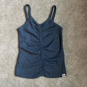 abercrombie kids Blue Ruched Tank Top